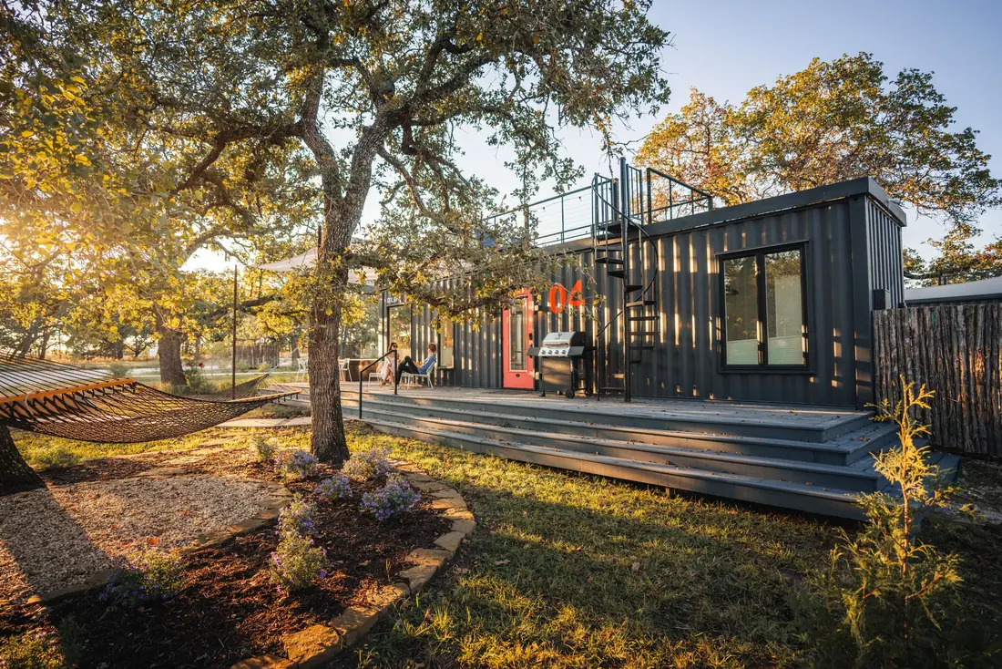 ParcBlu, Container cabin resort in Fredericksburg, Texas