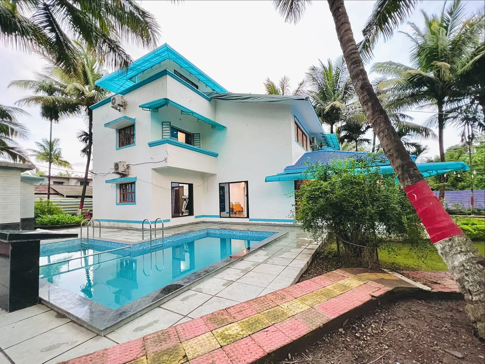 Megh Villa in Alibag behind its private pool