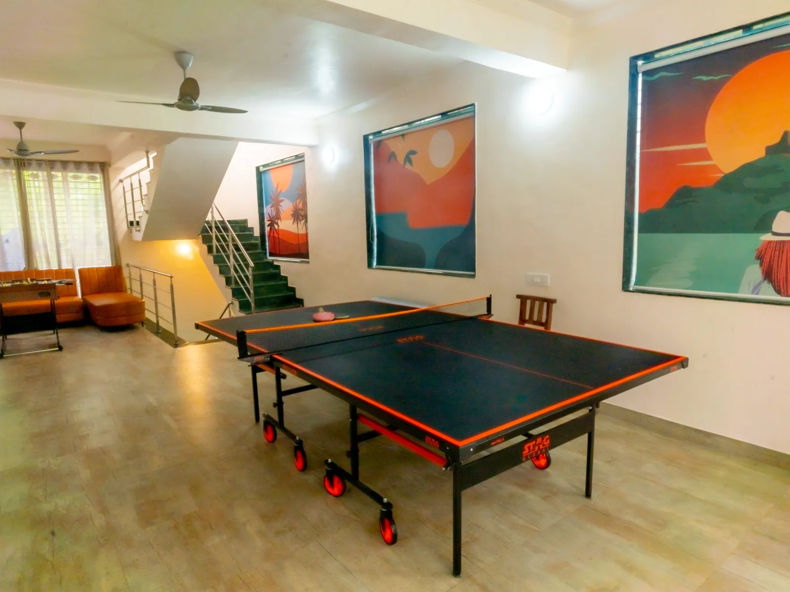 Games hall with table tennis and foosball at Vandana Villa